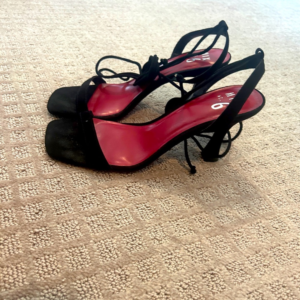 Elegant Black Strappy Heels